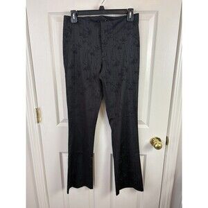 Evolution Not Revolution Pants Made in USA Y2K Black Flare Goth Fairycore - 358